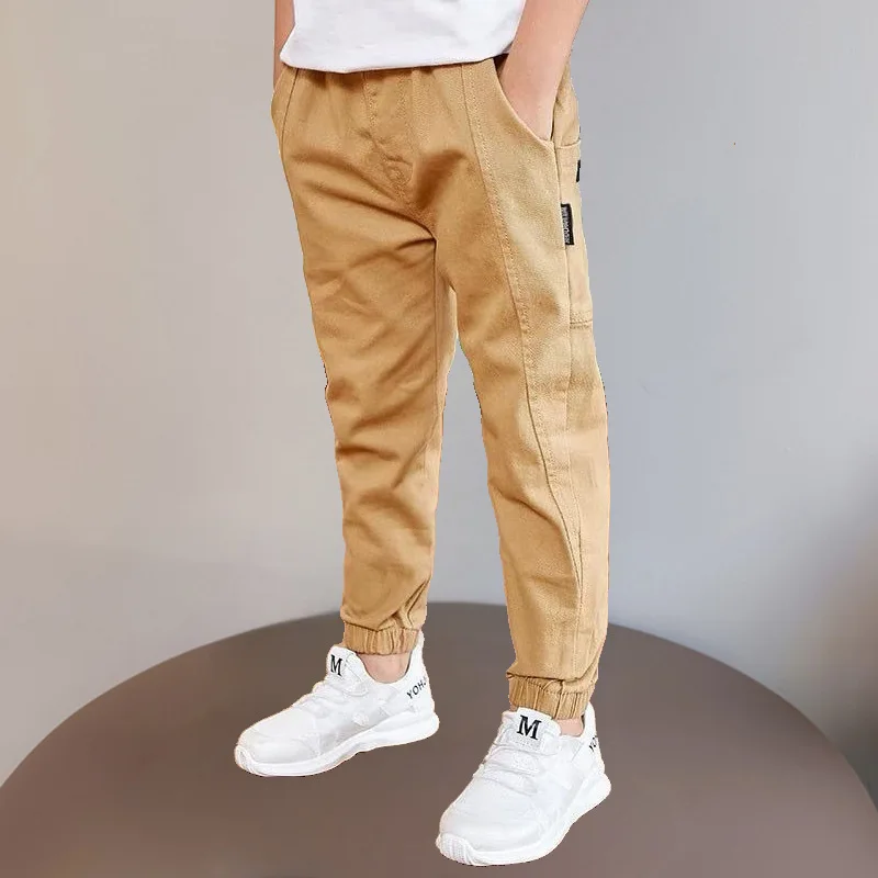 Spring Autumn Cotton Boys Pants Children Trousers Casual Kids Sports Pants 3 4 5 6 7 8 9 10 11 12 13 Years Teenager Boys Clothes