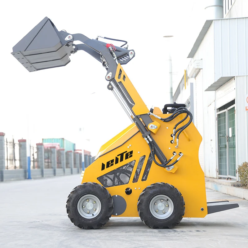 Chinese Manufacturer Cheap EPA Mini Skid Steer Loader 4WD Multifunctional Mini Wheel Loader Factory Customized Free Shipping
