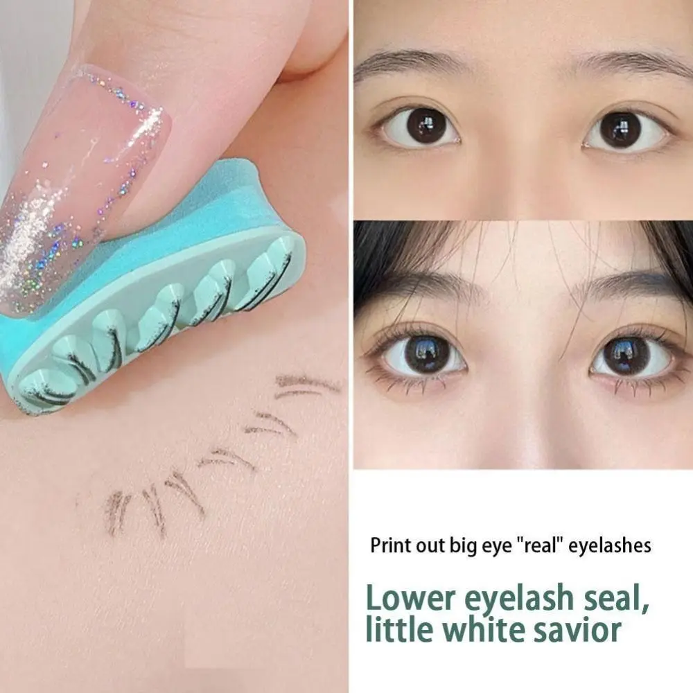 DIY False Eyelashes Stamp Easy To Put On Makeup Tool False Eyelash Eyeliner Seal Natural Look Lower Eyelashes Prints Eyelashes