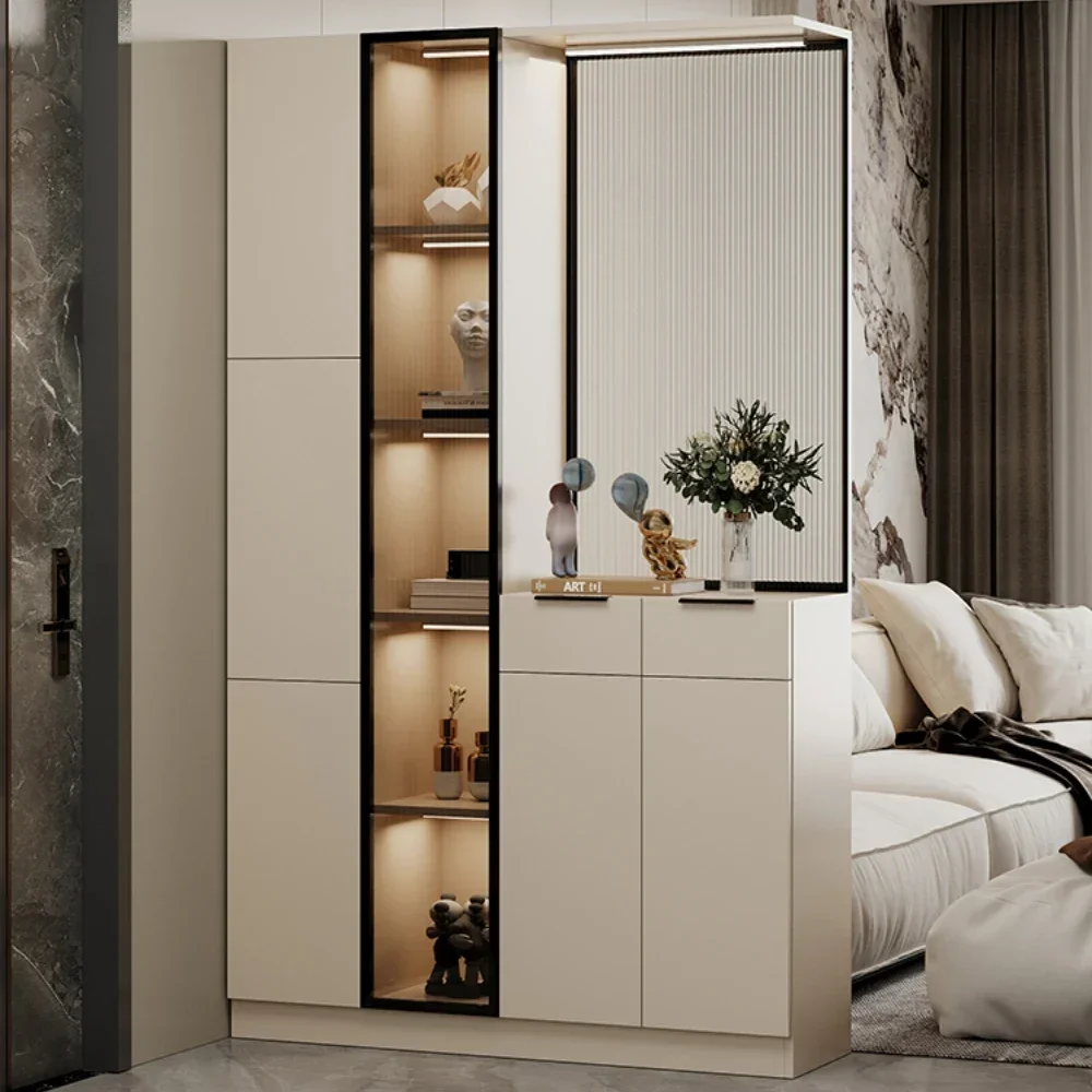 

Living Room Partition Screens New Curio Cabinet Modern Minimalist Wine Cabinet Integrated Porch Cabinet
