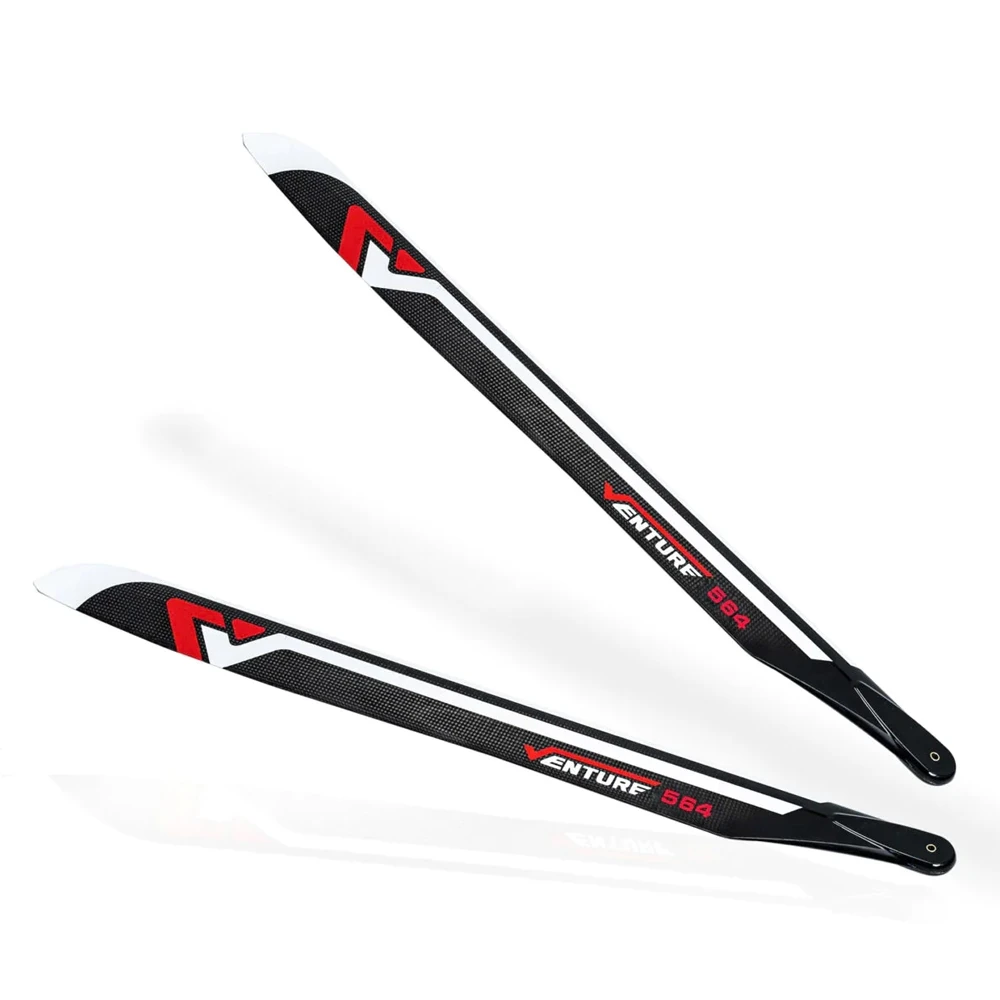 VENTURE Carbon Fiber Main Rotor Blades 564mm 601mm 701mm 716mm For RC Helicopter