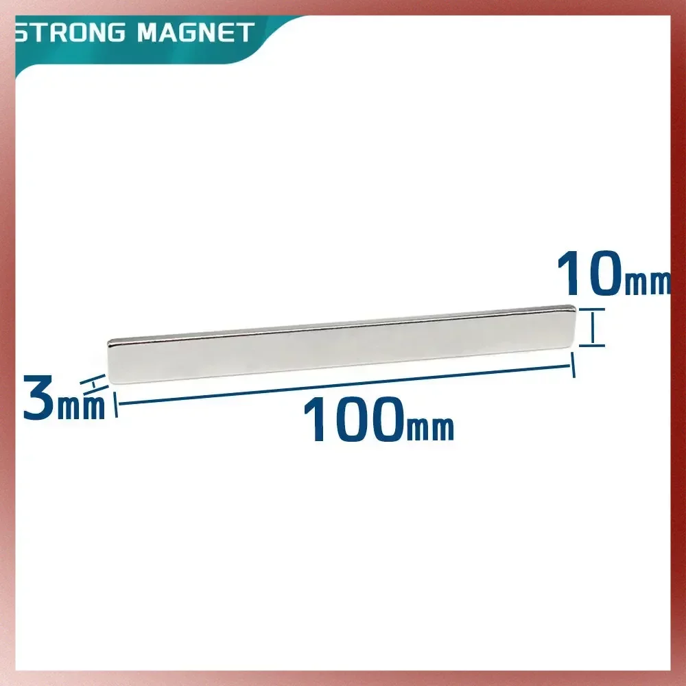 

100x10x3 Longer Quadrate Rare Earth Neodymium Magnet N35 Block Permanent Neodymium Magnet 100x10x3mm 100X10X3