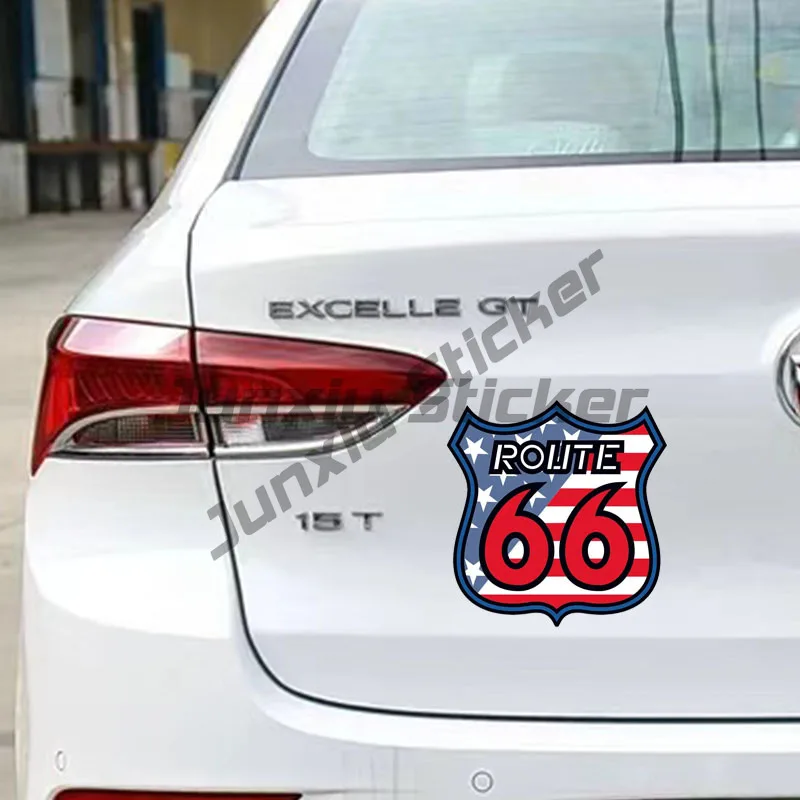 Personalized Route 66 Vinyl Decal Car Windshield Decoration Sticker Waterproof  Decals PVC Wholesale