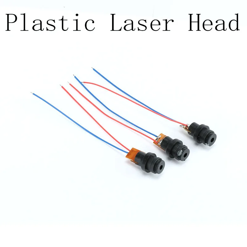 10pcs Plastic Laser Head Module DC 4.5V Laser Dot Diode Red Plastic Gyro Module For Arduino