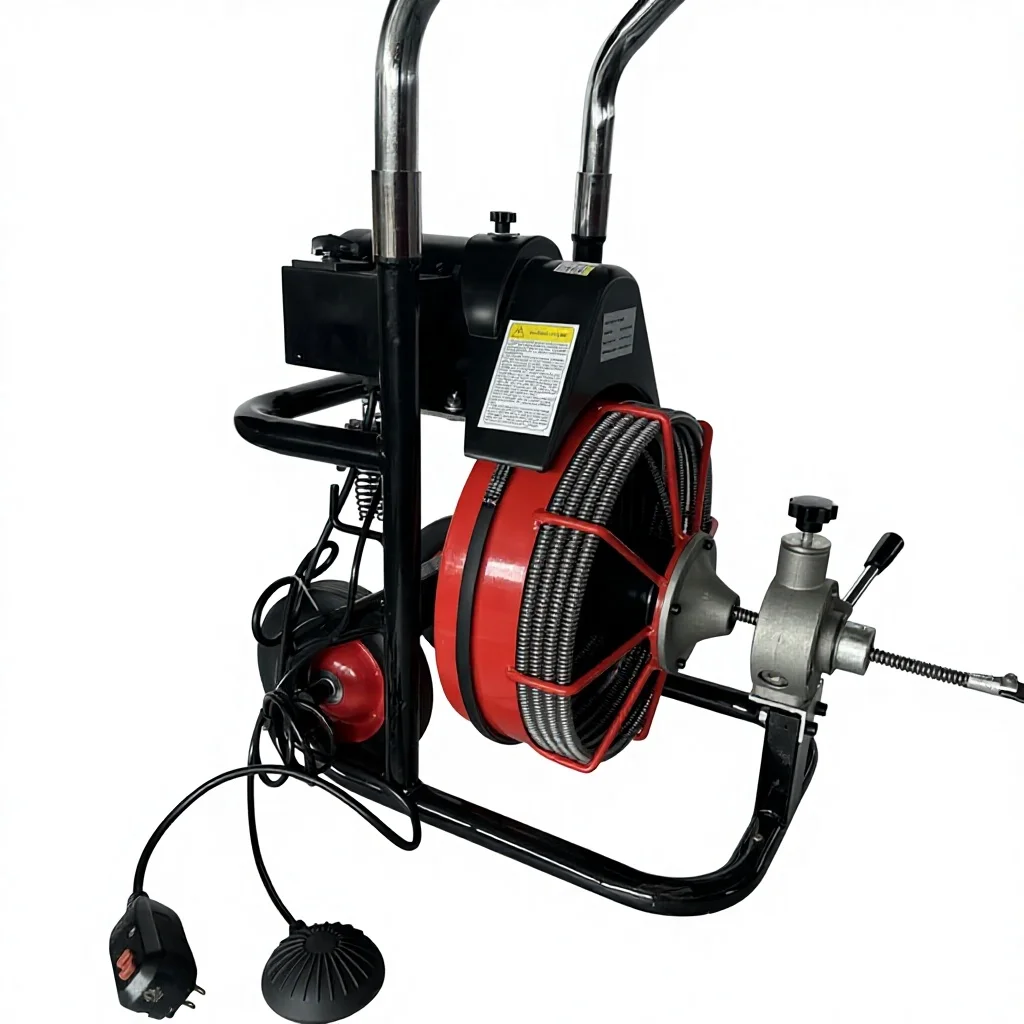 

Drum-Type Fully Automatic Drain Cleaning Equipment Toilet Sewer Blockage Tool Pipe Dredging Machine Electric ZT-1000
