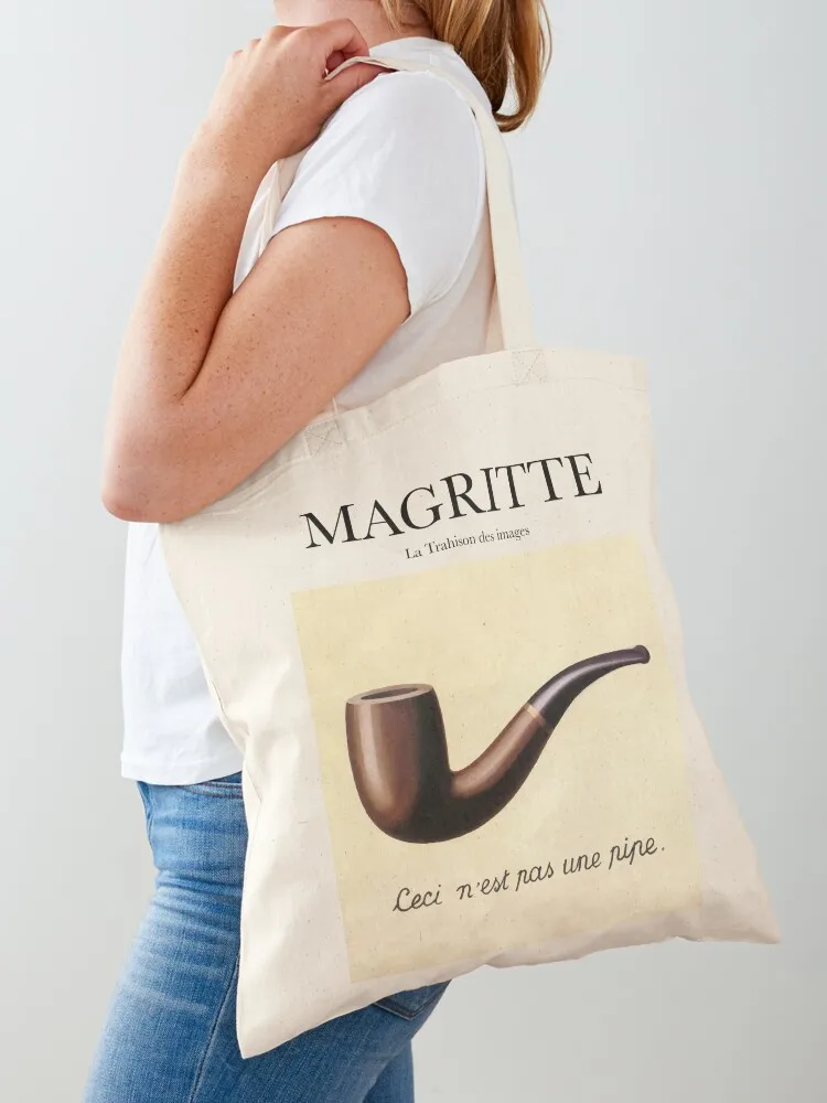 

Magritte - La Trahison des images Tote Bag Portable shopping bag bags woman 2025 cloth bag woman Women's handbag