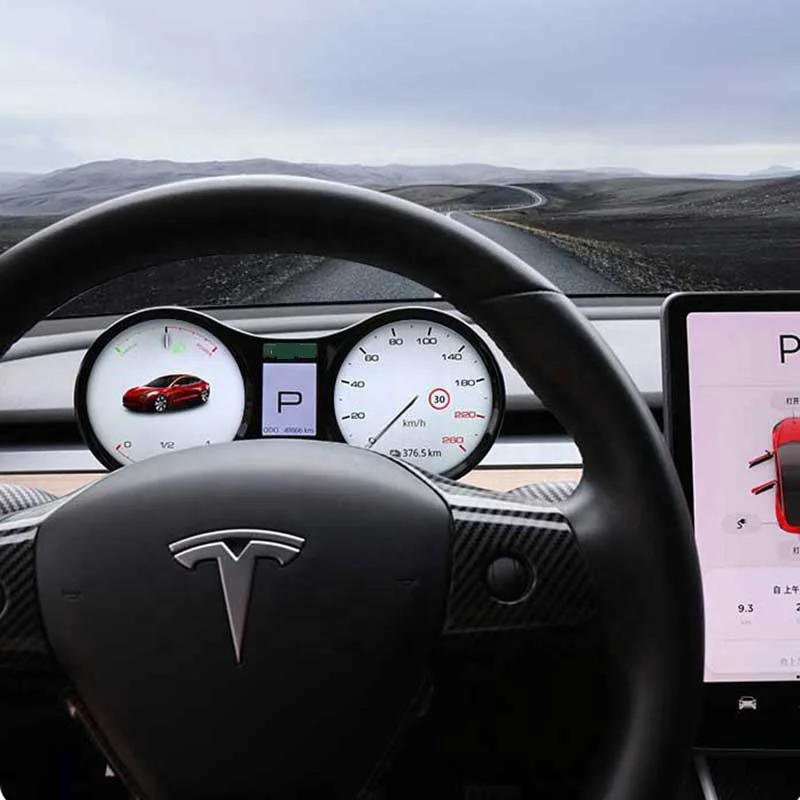 

Для Tesla Model 3 Y Model3 ModelY Linux OS System цифровая производительность панель приборной панели кластер ЖК сенсорный дисплей спидометр