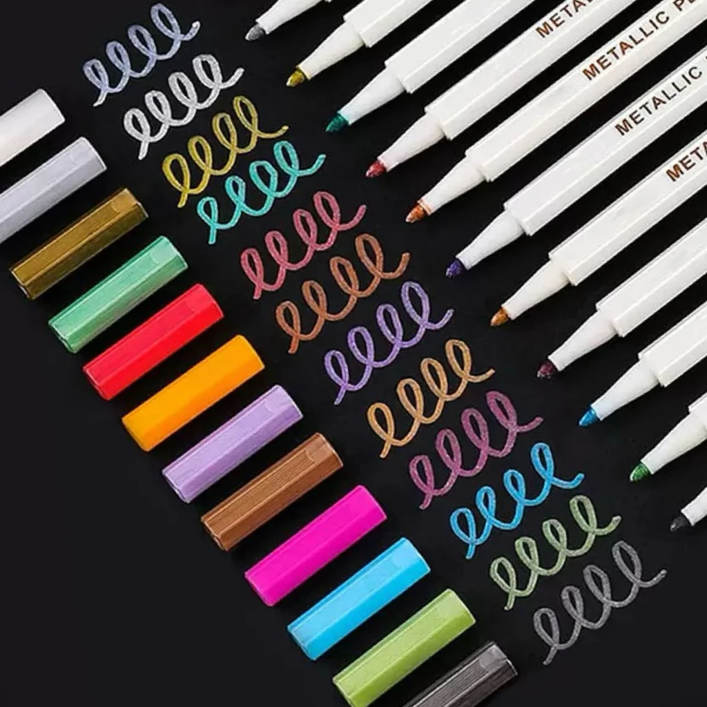 12 قطعة من الأقلام المعدنية ال - مراجعة Art Craft Stationery وسعره