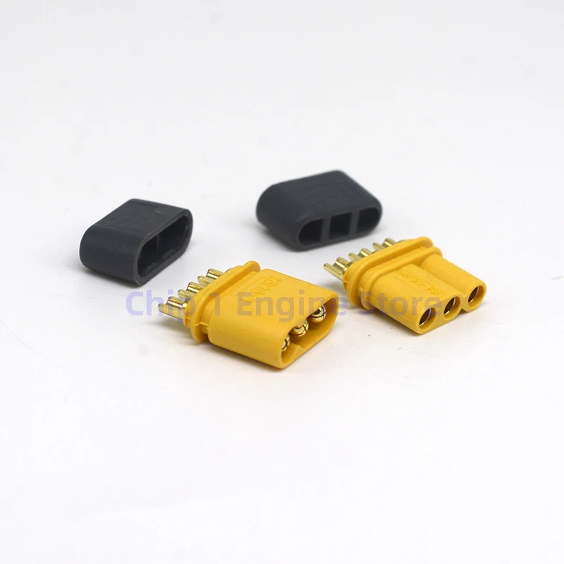 Conector macho e fêmea Plug com bainha, Bateria Lipo RC, ESC Car Quadcopter Acessórios, MR30, 5 Par, 10Pcs