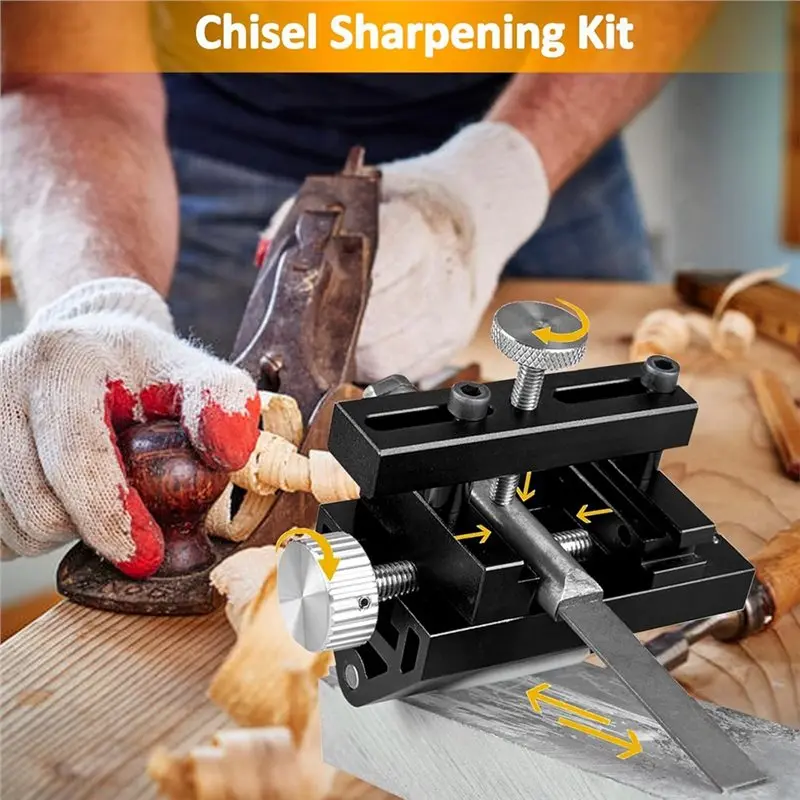 AC88-Honing Guide Woodworking Tool, Chisel Sharpening Jig, 0-2.55 Inches