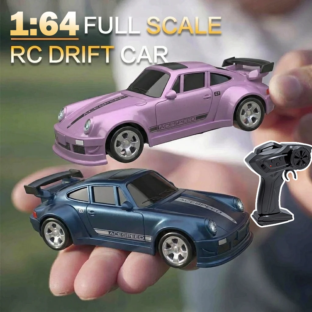 

1/64 4CH Drive Drift RC Car Mini Remote Control Racing with Light Children's Radio Controlled Truck Toys for Boy Kids Gifts