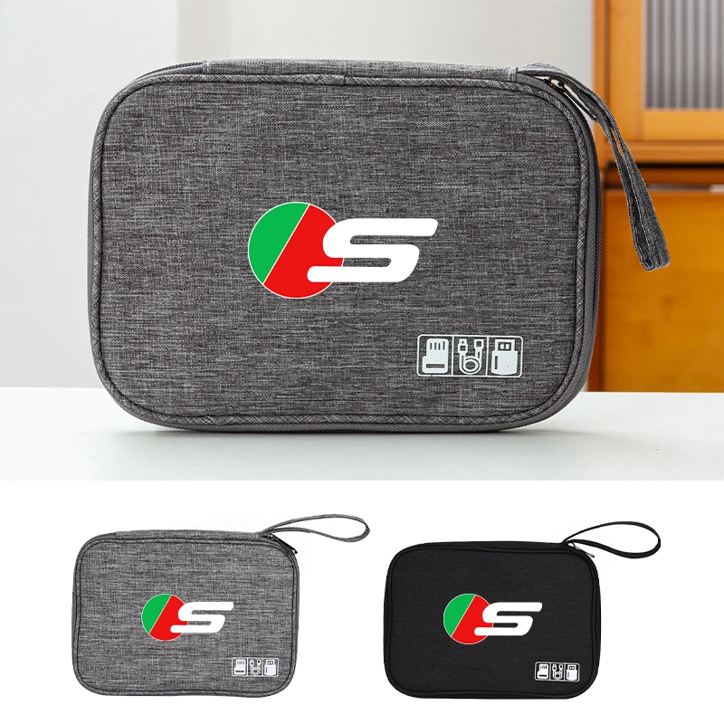 

Автомобильная сумка для хранения кабеля для передачи данных, водонепроницаемая дорожная сумка-органайзер, USB-зарядное устройство для передачи данных для Jaguar XJ XE XF S-Type F-Type X-Type F-Pace