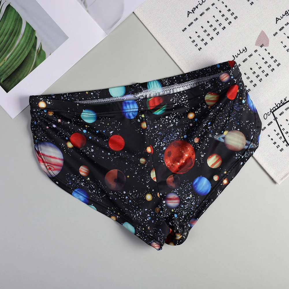 Comfortable Briefs Breathable Briefs Home Relaxation A B Breathable Printing Shorts Classic Style Print Pattern