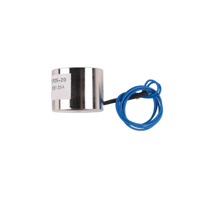NDIN-LS-P25/20 DC12V 5Kg Electric Lifting Magnet Electromagnet Solenoid 10.8Mm