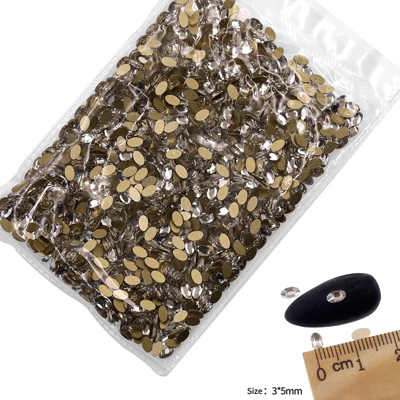 VDD P581-P616/P516/P552/P565 Großhandel 1440 Stück Glas-Kristall-Strasssteine Flachboden-Form für Nagelkunst, DIY-Bastelarbeiten und Dekoration – Detail 28