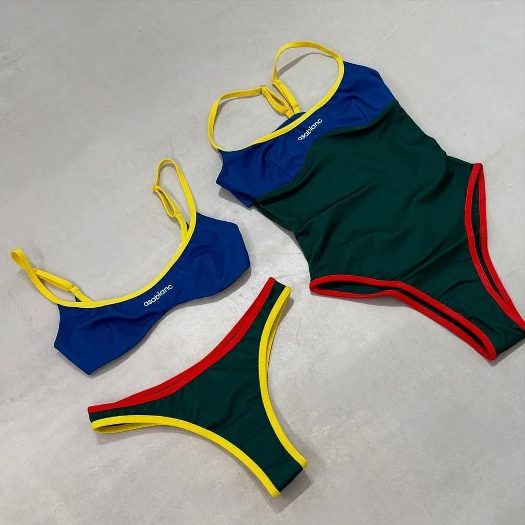 2026 Women's Summer Comfortable Leisure Versatile Sexy Beach Surfing Vacation Simple Style Swimsuit