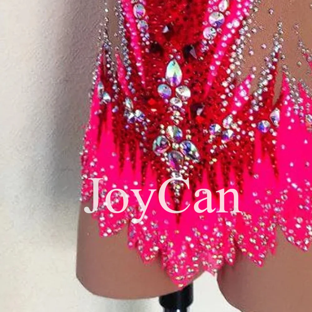 JoyCan-أحجار الراين ثياب جمباز للنساء والفتيات ، رودو سباندكس ، ملابس رقص أنيقة للمنافسة