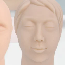 Micro-shaping human head model Silicone simulation facial injection suture skin pad kit dummy