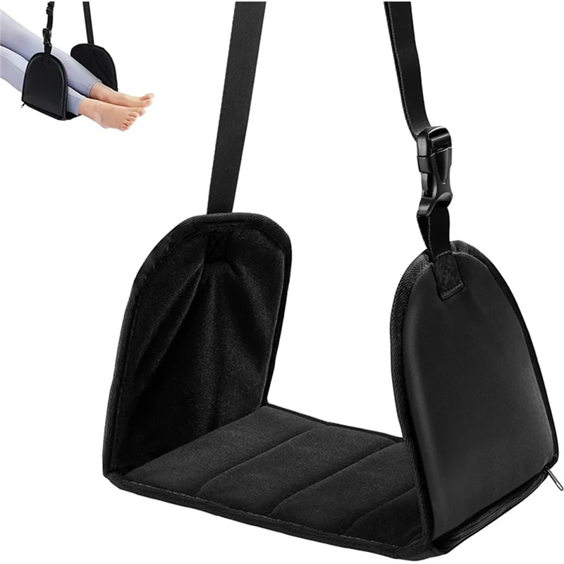 KYCOR-Foot Relaxing Hammock Adjustable Airplane Foot Hammock For Office Travel Relaxing Under-Desk Resting Foot Hammock