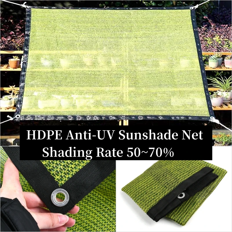 

Shading 50~70% Sunshade Net Anti-UV Plant Cover Mesh Garden Sun Shed Gazebo Awning Safety Fence Netting Terrace Canopy Sail