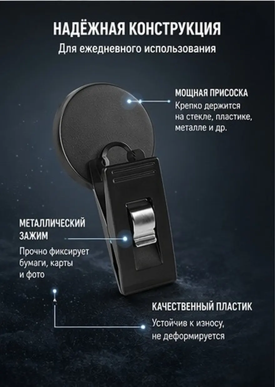 4Pcs Compact Car Card Holder Adhesive Ticket Clip for Windshield Dashboard Door Organizes Parking Permits Fuel Cards Access