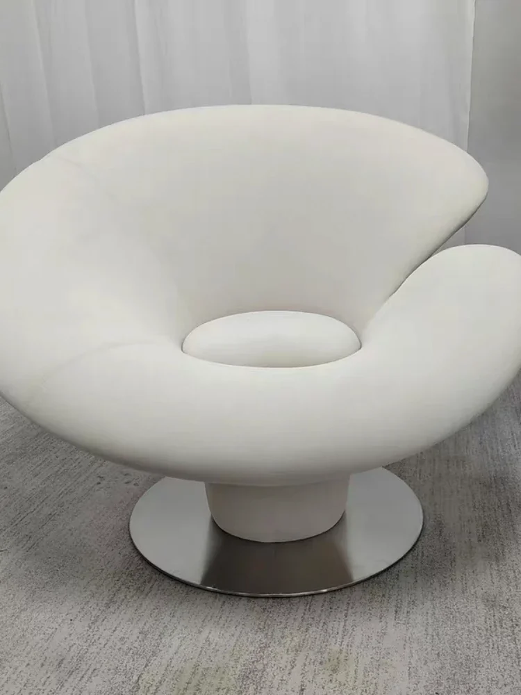 New Flower Shape Lotus Chair Petal Chair Creative Horseshoe Chair Living Room Armchair Leisure Chair