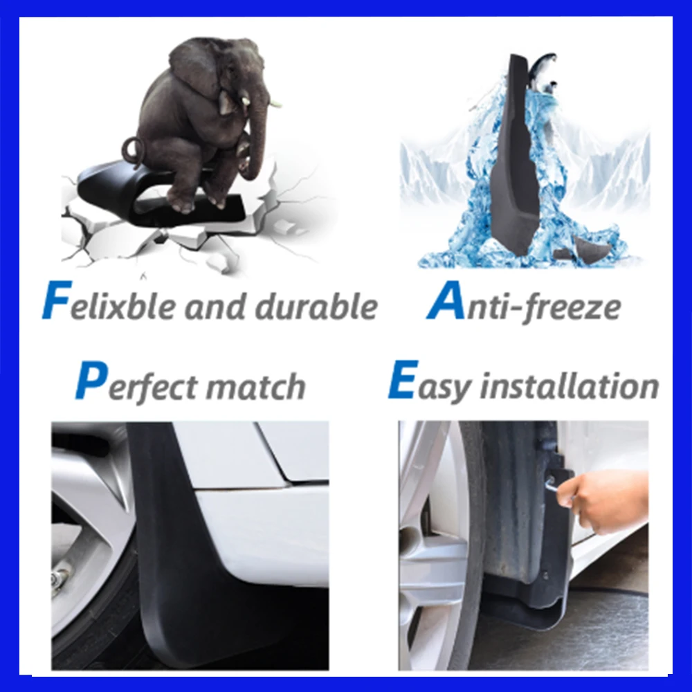 Mudguards for Toyota RAV4 RAV 4 XA40 40 2013~2018 2014 2015 2016 2017  Car Accessories Mudflap Fender Auto Replacement Parts