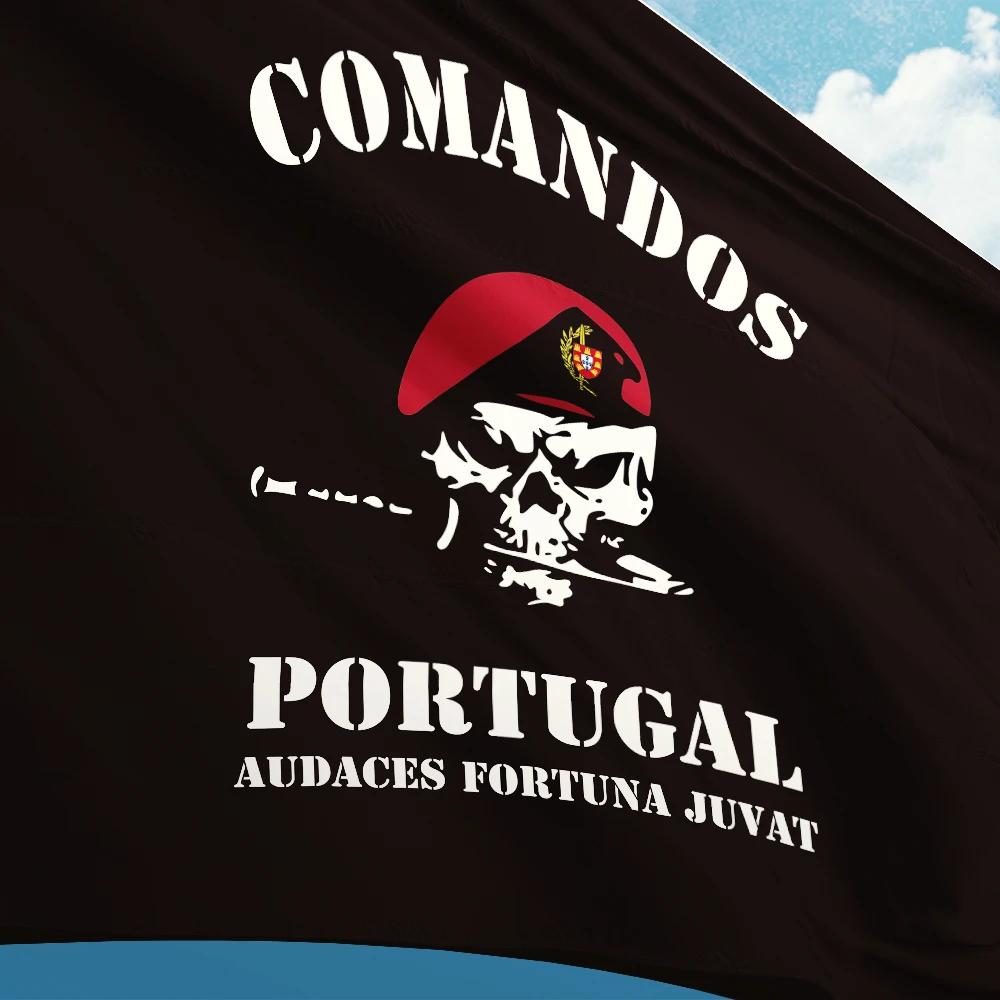 Portuguese Army Special Forces Comandos Portugal Military Flag 3ft x 5ft Polesyter Banner Flying 150* 90cm Custom Outdoor