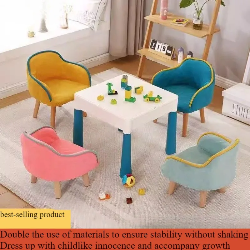 

Household Children Adult Small Sofa Backrest Chair Dabao Xiaobao Small Stool Household Reading Single Backrest Practical Chair