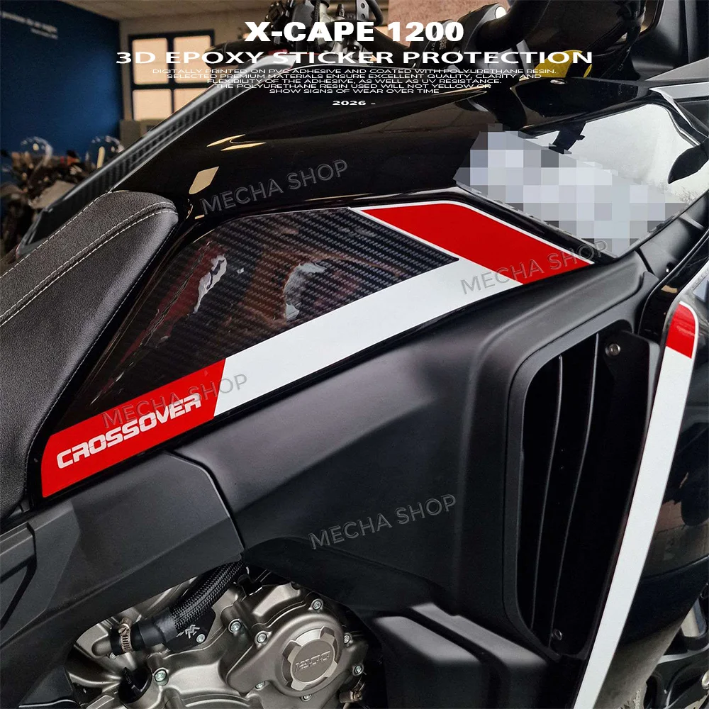 

Защитная наклейка на бак для Moto Morini X-Cape 1200 2025 2026, 3D-стикер из смолы, комплект защиты