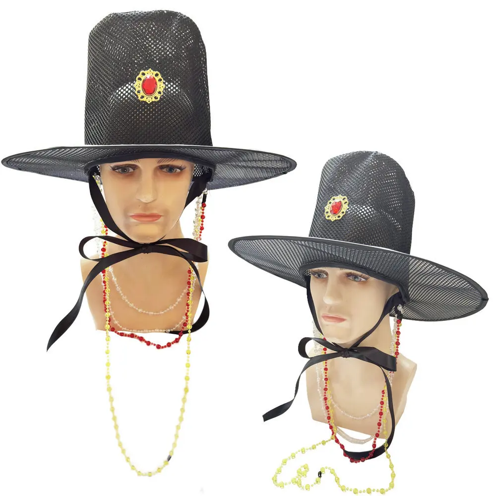 Funny Traditional Korean Hats Net-Trimmed Official Hats Hanfu Hats Period Costume Hats Party Props