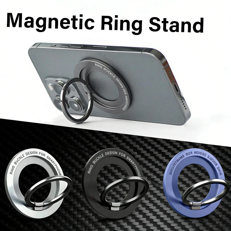 

Магнитный держатель-кольцо для телефона с сильным магнитом для MagSafe, складная портативная подставка, супермагнитная опора для iPhone 17, 16, Samsung