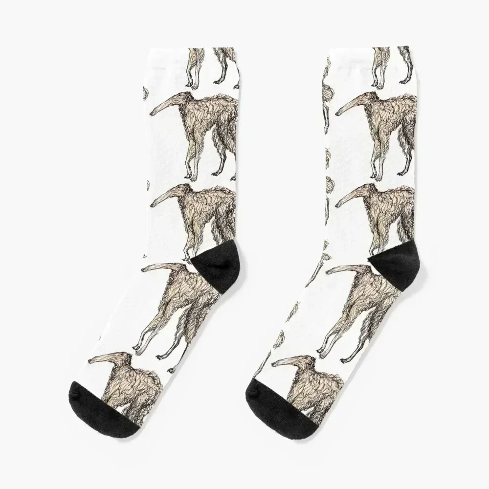 

Borzoi of Regular Length Socks Run Lots Heating sock Wholesale Luxury Woman Socks Men's