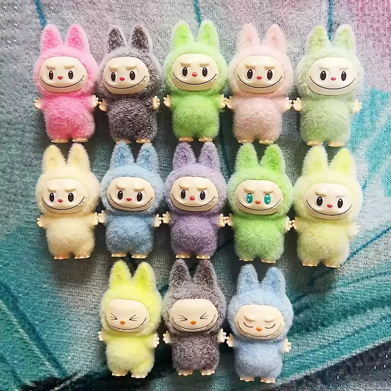 3cm Mini Labubu Standing And Sitting Posture Doll Cute Toy Desktop Decoration Model Ornaments Christmas Gifts Randomly Send image 6