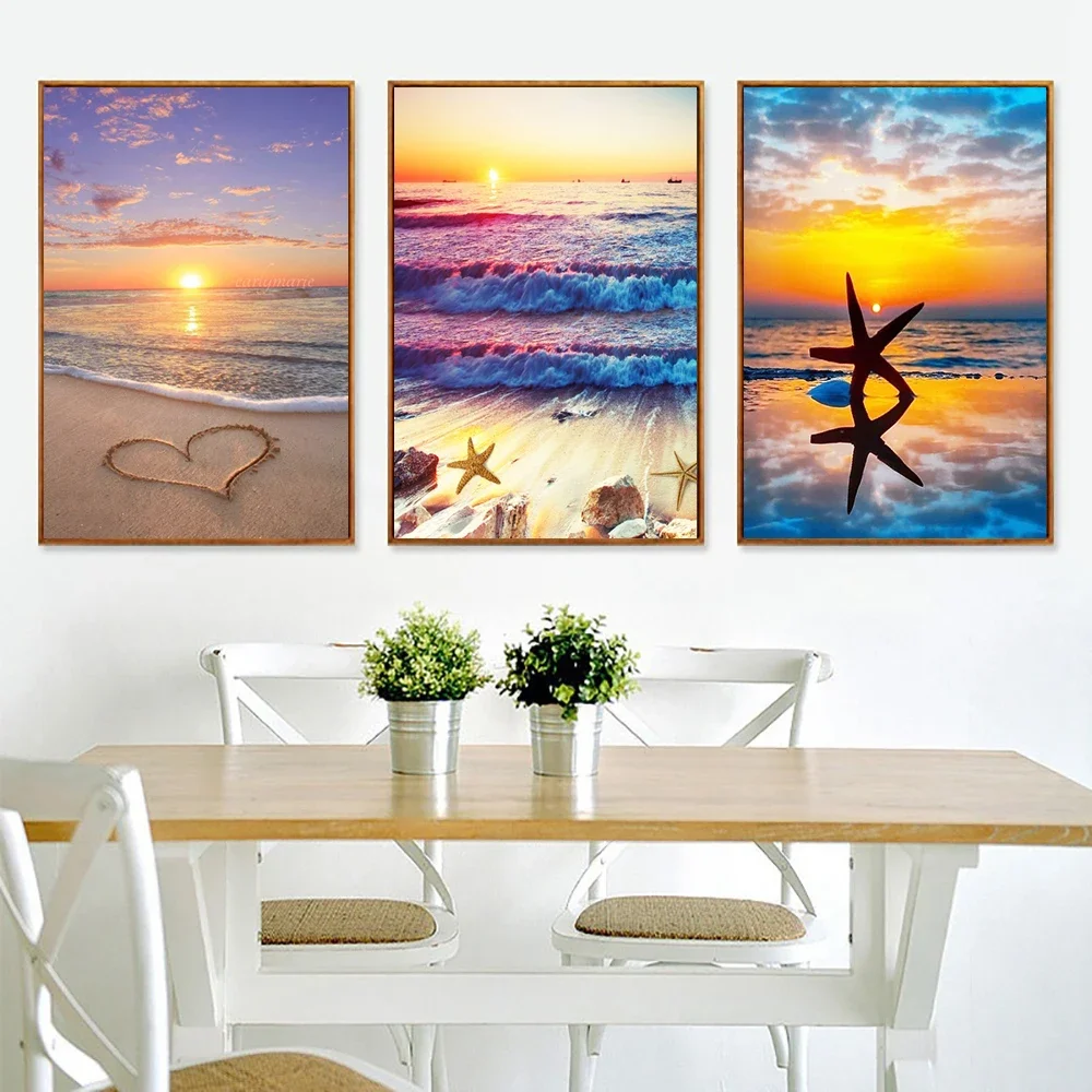 DIY 5D الماس اللوحة المشهد جبل فوجي ساكورا شاطئ البحر حجر الراين دائرة كاملة فسيفساء عبر الابره عدة ديكور المنزل هواية هدية #2