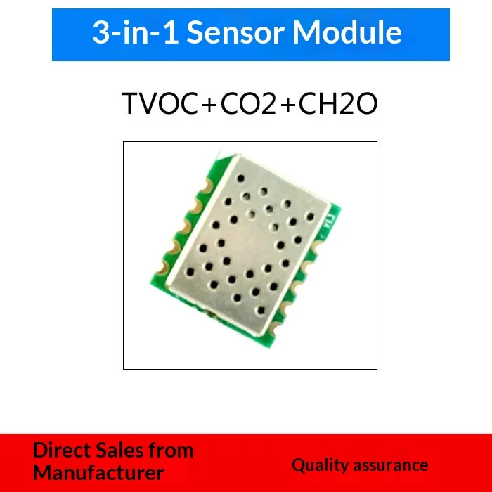 MS5524M VOC Sensor Module, Three-in-One Formaldehyde TVOC Odor High Sensitivity