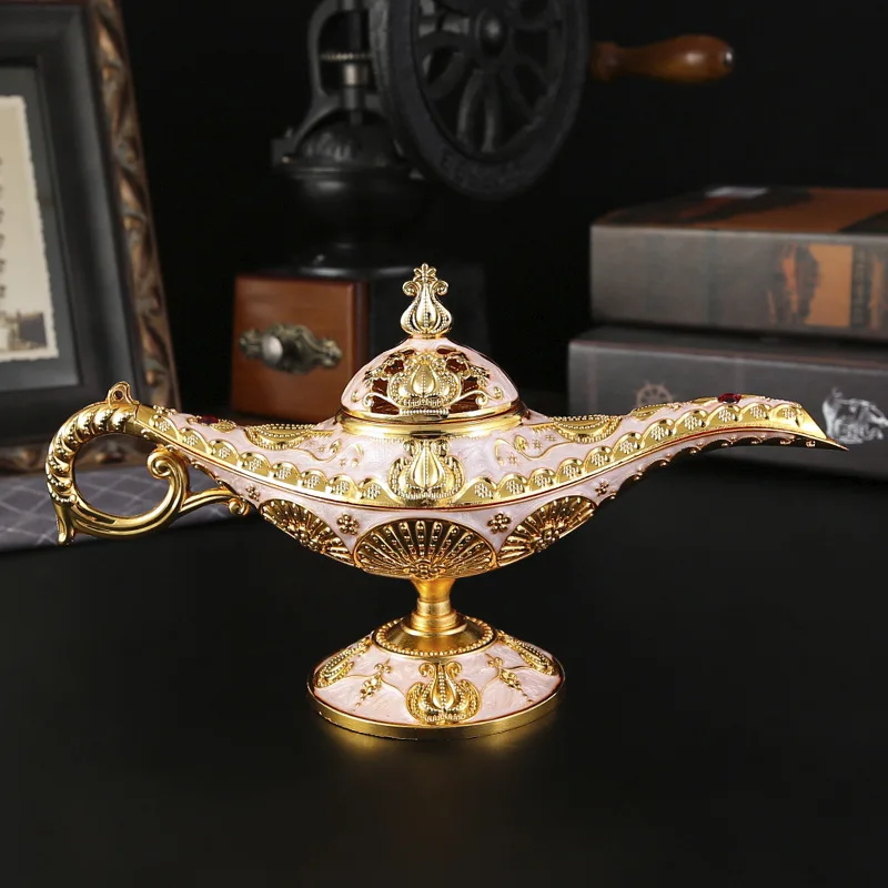 

Tulip Magic Lamp Aromatherapy Burner Home Decor Wishing God Search Banner - Decorative Oil Diffuser for Home