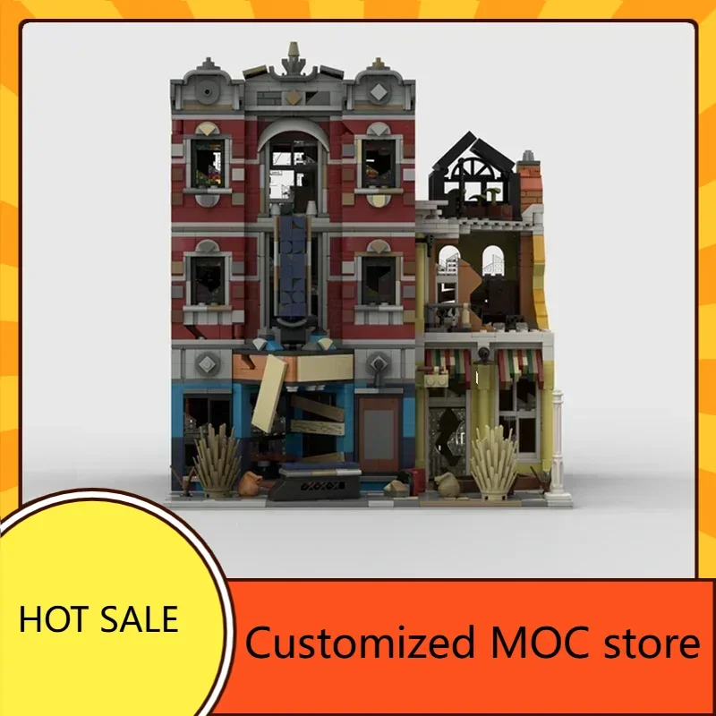 10312 ชุดตัวต่อ Apokalypse Jazz club MOC สร้างสรรค์ ของขวัญวันหยุด วิวถนน เมือง สถาปัตยกรรม ของขวัญวันเกิด ประกอบเอง ของขวัญคริสต์มาส สำหรับเด็ก