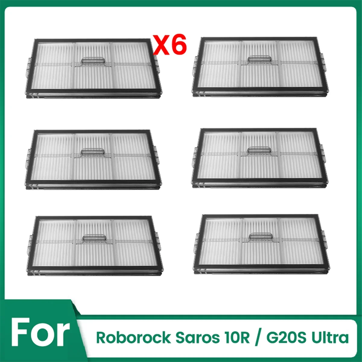 Hot sale Hepa Filter for Saros 10R / G20S Ultra Vacuum Cleaner Parts Washable Hepa Filter Replacement Spare Parts 6PCS