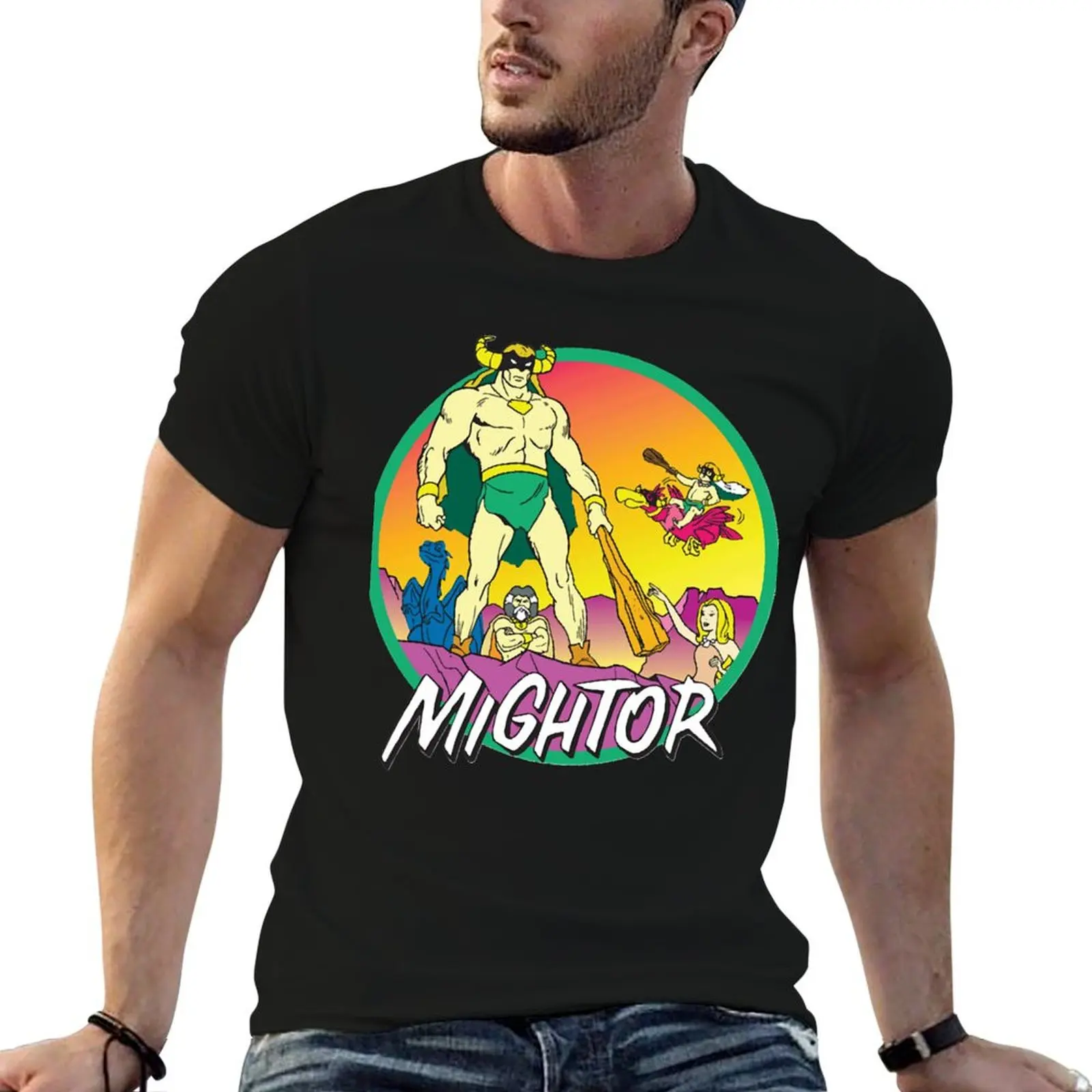 

Mightor Cartoon Perfect Gift Classic T-Shirt man t shirt heavy cotton anime tshirt T-Shirt