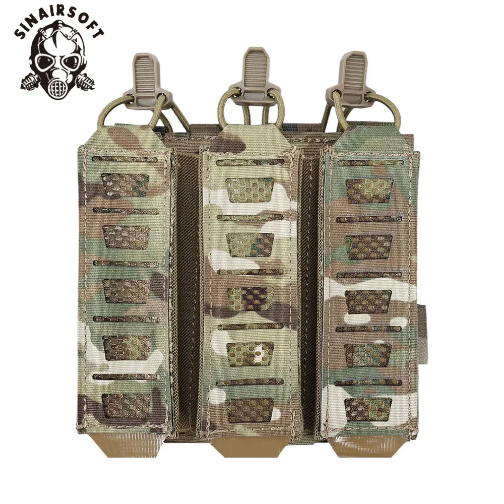 SINAIRSOFT Tactical MP5 MP7 Magazine Pouch With Elastic Retention Straps For Vest Chest Rig Accessories view 4