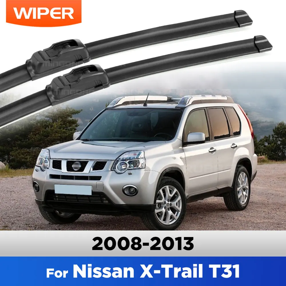 

For Nissan X-Trail T31 2008 - 2013 Wiper Front Wiper Blades Windshield Windscreen Window Rain Brushes 24"+16"