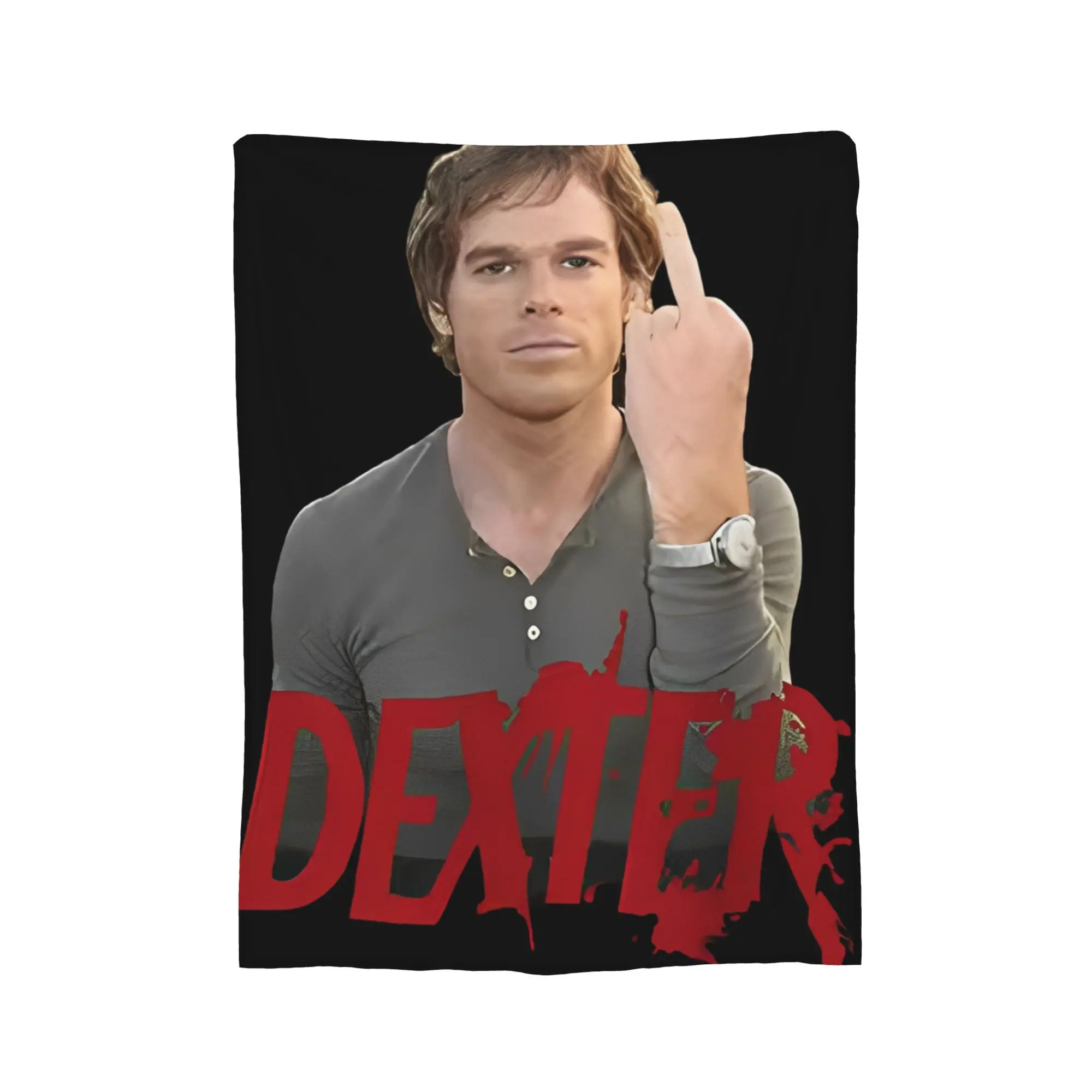 Dexter Morgan Knitted Blankets Fleece  Warm Throw Blanket for Bed Bedspread