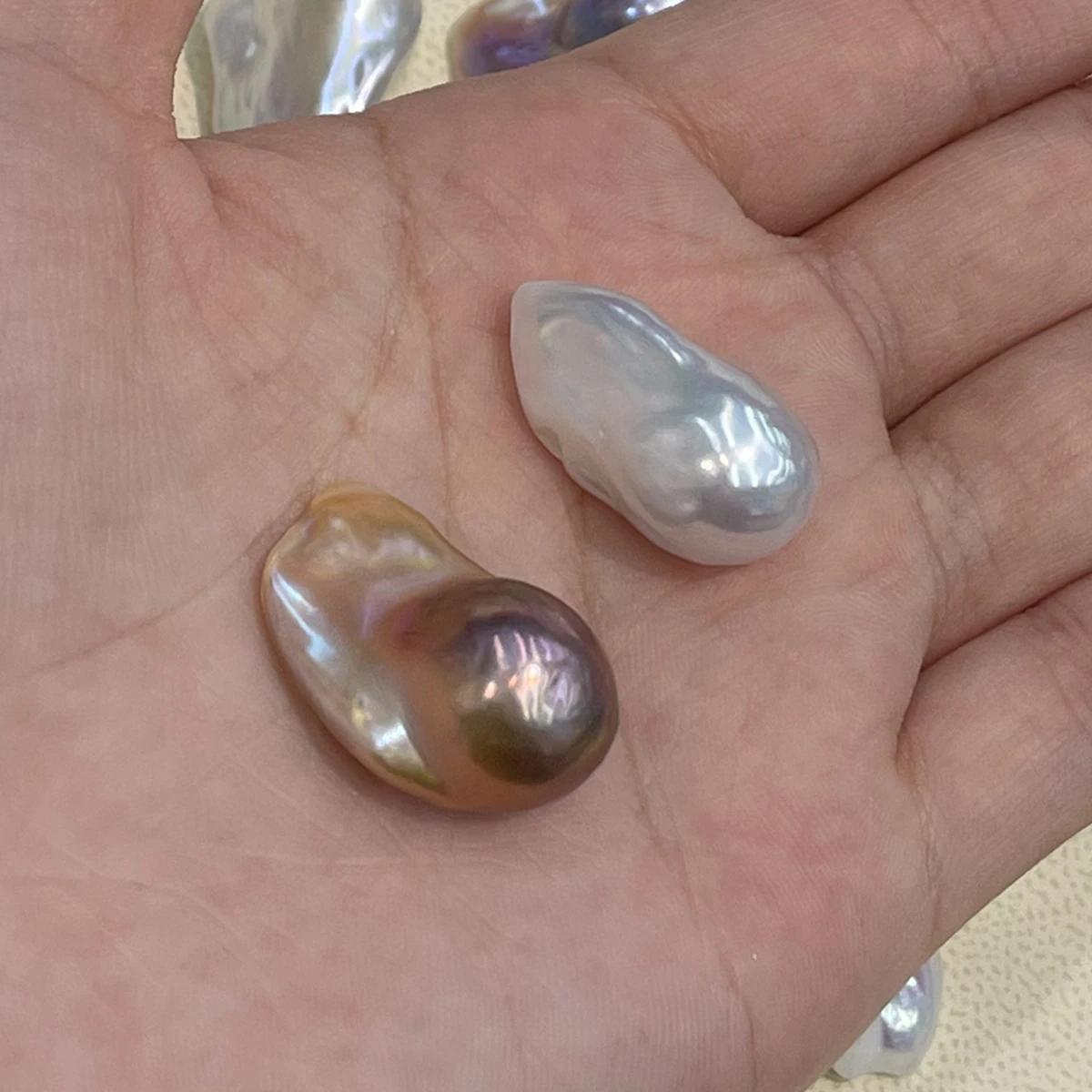 DIY Fishtail Baroque Pearl Natural Freshwater Loose Pearl Without Hole For Jewelry Making DIY Accessory Handicraft Supplies