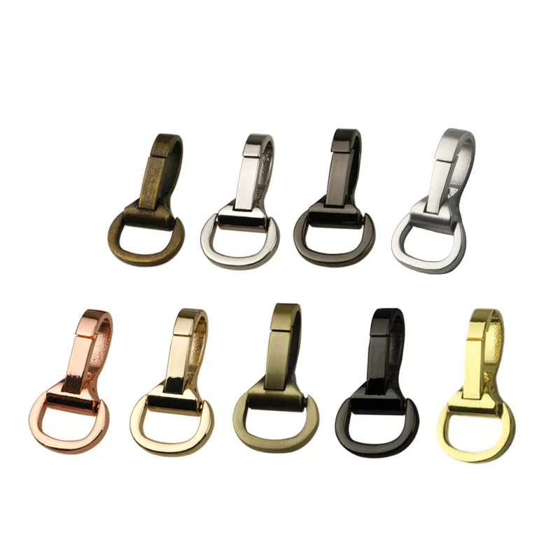 50pcs Carabiner Metal Snap Hook Trigger Lobster Clasp Clip Spring Gate for Leather Craft Bag Strap Belt Webbing Keychain