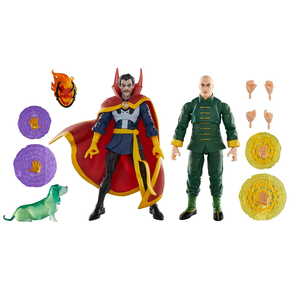 [재고 있음] Hasbro Marvel Legends 시리즈 Doctor Strange, Wong 및 Bats 15cm 멀티팩 독점 액션 코믹 피규어 모델 장난감
