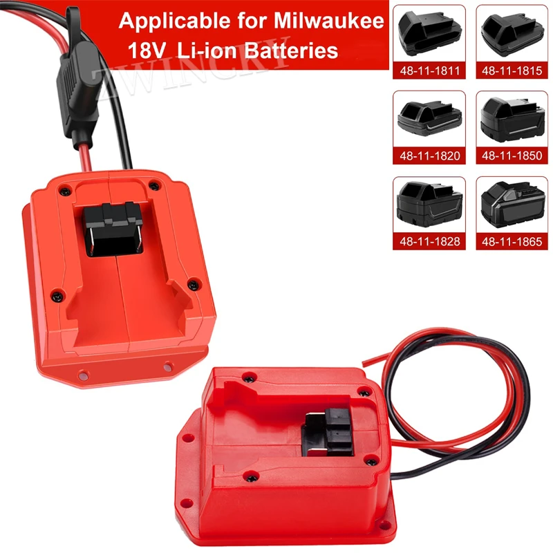 

Адаптер питания для аккумулятора Milwaukee, провод 14 AWG, 18 в, для РУ игрушек, робототехники