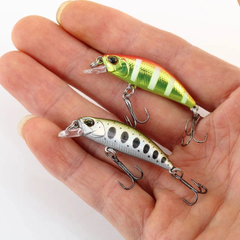 

ALASICKA 38mm 3.2g Fishing Lure Micro Minnow Wobbler Sinking Artificial Hard Bait Jerkbait Swimbait Small Stream Trout Bass Bait