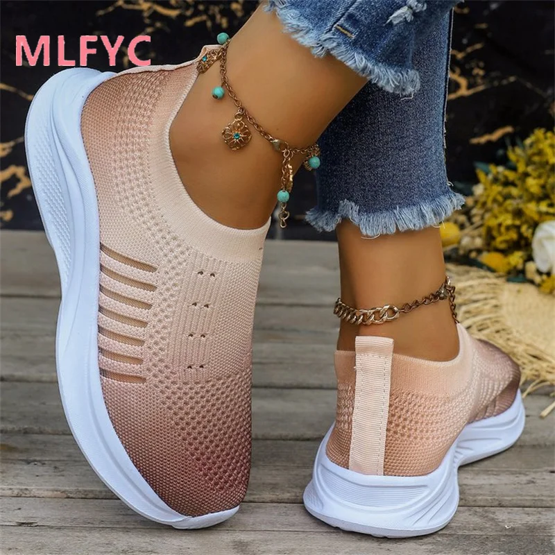 New Women's sneakers Casual Single Shoes Flat Bottom Lightweight Color Matching Single Shoes flat shoes women luxury shoes