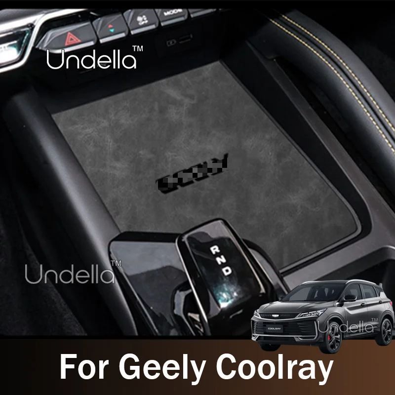 For Geely Coolray 2026 2025 Coolray Plus Center Console Water Coaster Interior Cover Non-Slip Pad Dust Mat Car Accessories